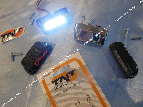 zoom Feu d'éclairage de plaque 4 leds TNT TUNING homologué couleur au choix