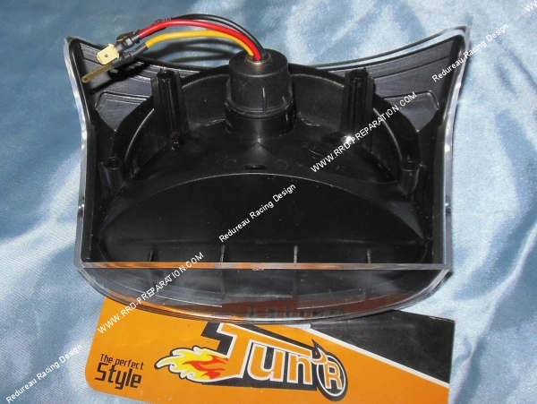 zoom Feu arrière pour booster MBK spirit et YAMAHA bw's après 2004 TUN’R type lexus BLACK