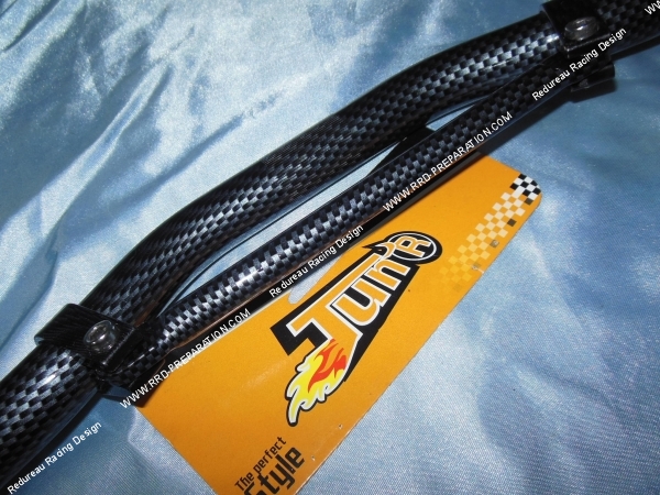 zoom Guidon TUN'R CROSS Aluminium (longueur 600mm, usiné dans la masse) Ø22mm (scooter, mob) couleurs aux choix