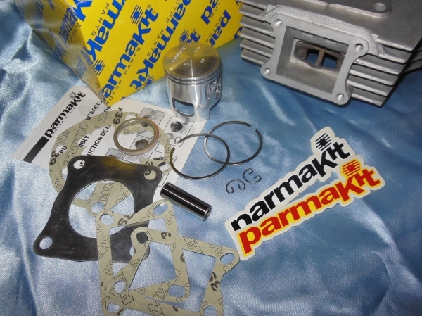 zoom Kit 70cc Ø45mm PARMAKIT aluminium pour moto HONDA MB 50, MT 50 et MTX 50 refroidissement par air