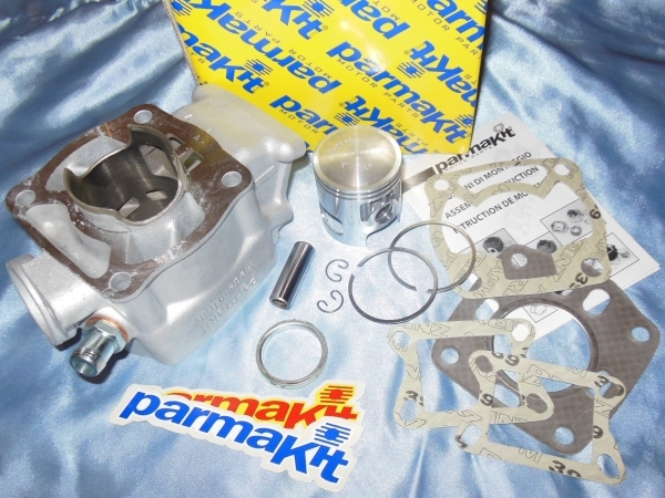 zoom Kit 70cc Ø45mm PARMAKIT aluminium pour moto HONDA MBX 80, MTX R 80 et NSR 80 R refroidissement liquide