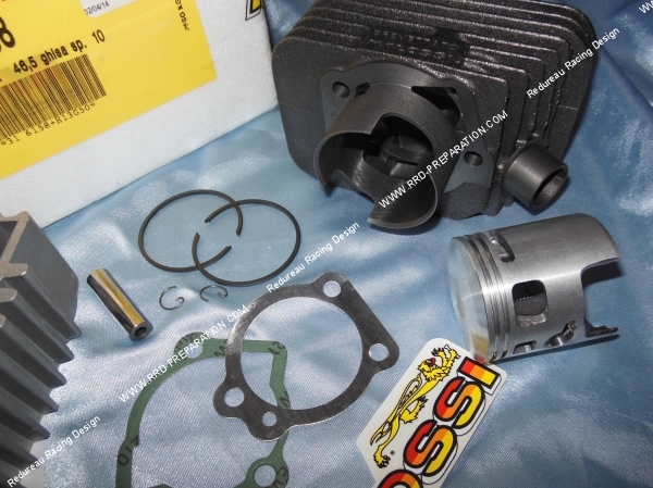 zoom Kit 70cc Ø46,5mm complet avec culasse (axe Ø1012mm) MALOSSI fonte PIAGGIO Ciao