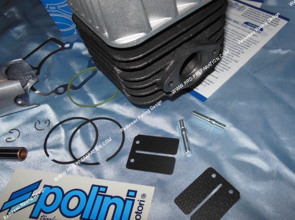 zoom Kit 70cc Ø47mm POLINI Sport bi-segment fonte pour PIAGGIO air (Typhoon, Sfera, Zip, Free...)