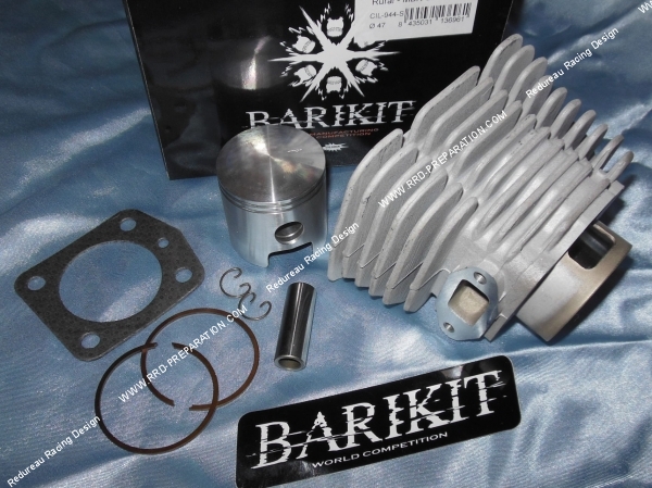 zoom Kit 75cc Ø47mm BARIKIT aluminium air pour MBK 88, AV44...  motobecane av7 (carré)