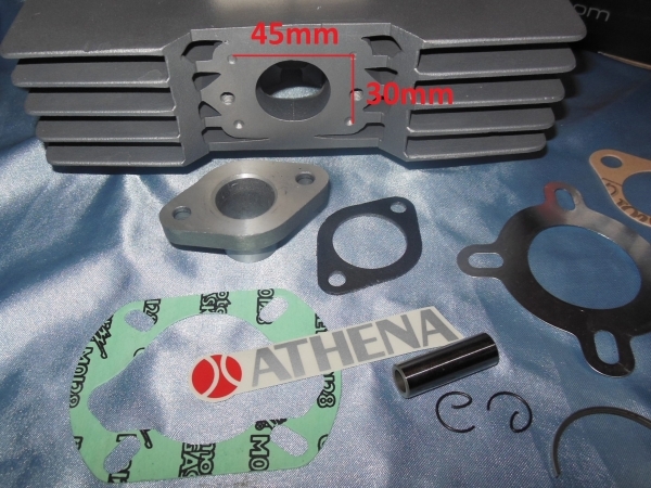 zoom admission Kit 60cc Ø42mm ATHENA RACING aluminium pour minarelli P4, P6