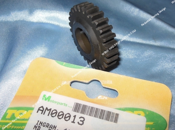 zoom Pignon de 4ème sur arbre secondaire 27 dents pour boîte de vitesse MINARELLI AM6 (taille origine)