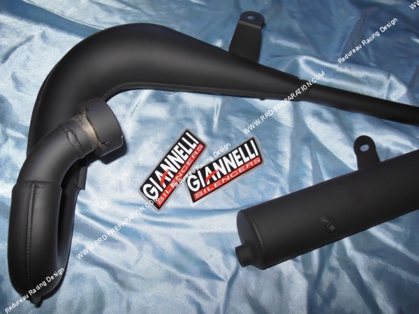 zoom Pot d' échappement GIANNELLI pour YAMAHA DT MX 50cc 2 temps 1982 à 2001