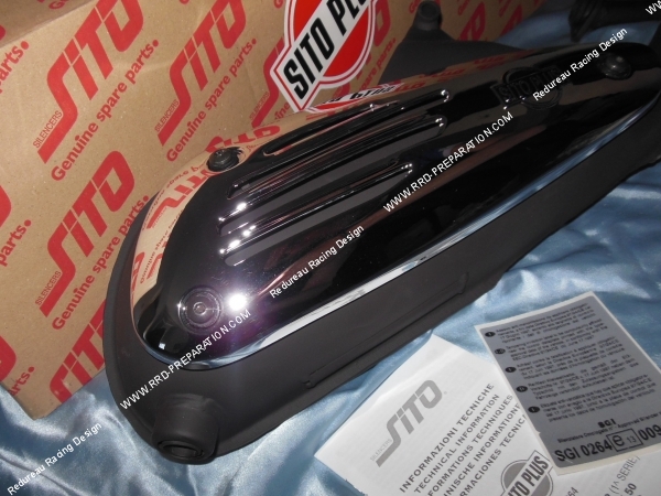 zoom Pot d'échappement SITO PLUS pour scooter VESPA 50cc ET2, LX...