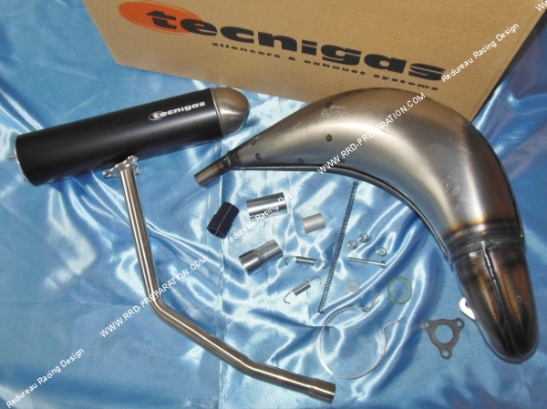 zoom Pot d' échappement TECNIGAS E-NOX passage haut pour moto RIEJU MRT 50cc