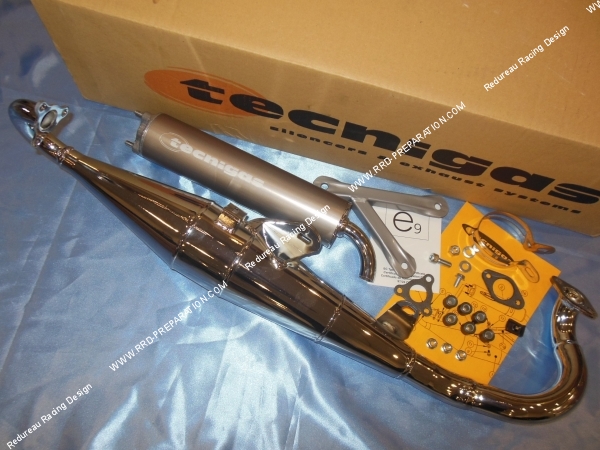 zoom Pot d' échappement TECNIGAS NEXT-R Chromé scooter minarelli horizontal nitro, aerox