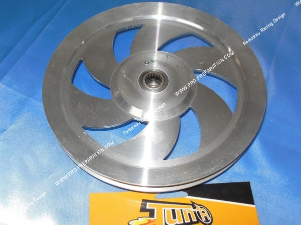 zoom plateau, poulie TUN'R aluminium avec pignon 11 dents pour MBK 51, MOTOBECANE AV10, AV7...
