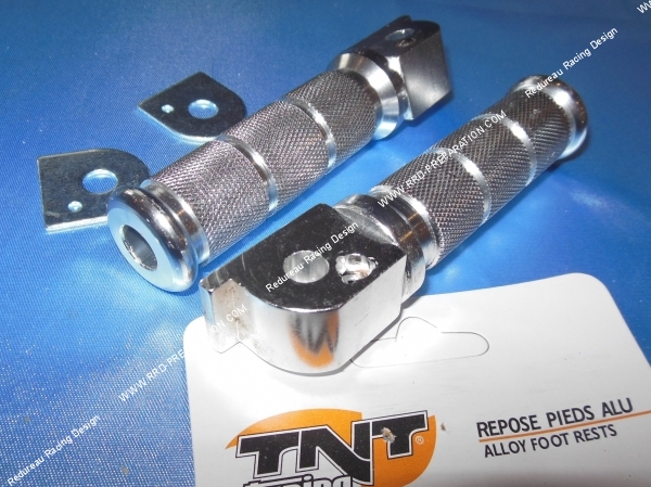 zoom Repose pieds arrière aluminium TNT pour PIAGGIO TYPHOON bleu, rouge ou argent