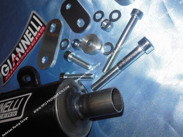 zoom Silencieux, cartouche GIANNELLI noir de rechange pour pot d'échappement sur PIAGGIO VESPA PX, LML STAR 125  150cc 2 temps