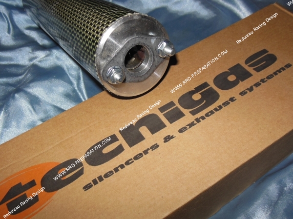zoom Silencieux, cartouche pour échappement TECNIGAS E-BOX kevlar