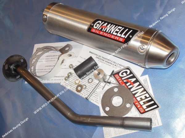 zoom Silencieux GIANNELLI Aluminium ou Carbone avec tube de fuite pour HM CRE DERAPAGE et CRE BAJA de 2003 à 2009