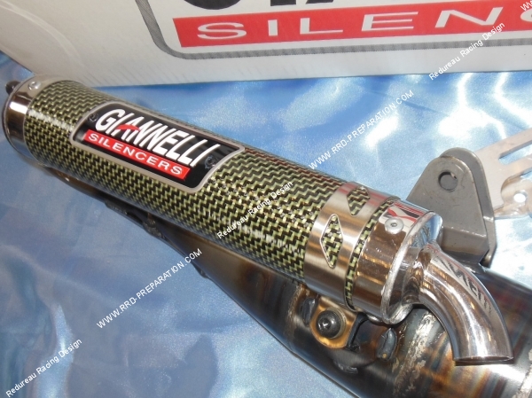 zoom silencieux Pot d' échappement GIANNELLI REVERSE pour scooter minarelli horizontal liquide (mbk nitro, yamaha aerox...)