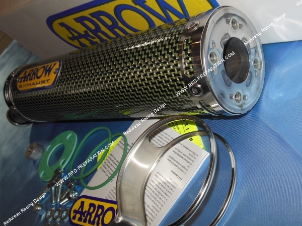 zoom Silencieux seul d'échappement ARROW KEVLAR pour CAGIVA MITO 125cc 2 temps 1994 à 2006 version homologuée