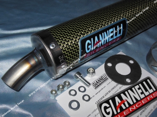 zoom Silencieux seul d'échappement GIANNELLI kevlar pour HONDA NSR R 125cc 2 temps 1992 à 2001
