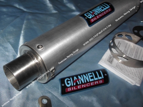 zoom Silencieux seul d'échappement GIANNELLI aluminium ou carbone pour DERBI GPR 125cc RACING & NUDE 2 temps 2004 à 2005