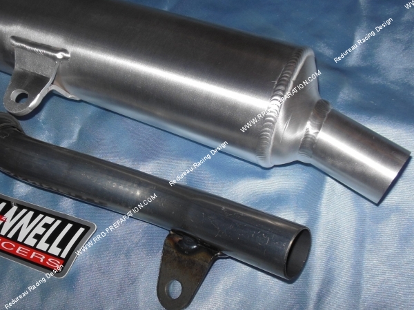 zoom Silencieux seul d'échappement GIANNELLI aluminium pour YAMAHA DTR R 125cc 2 temps 1989 a 1990
