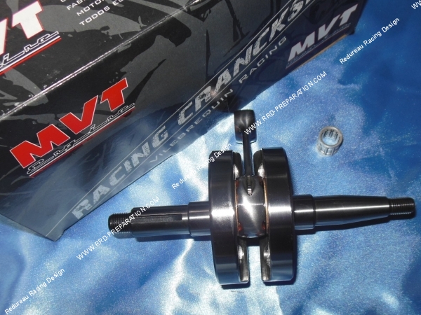zoom Vilebrequin, vilo, embiellage MVT CARRERA course 39mm (soies de Ø17mm) pour mécaboite moteur minarelli am6