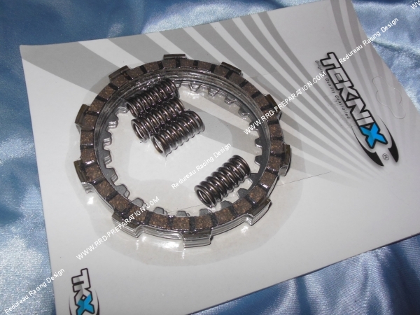 zoom Embrayage (disques, intercalaires, ressorts) renforcés TEKNIX pour minarelli am6
