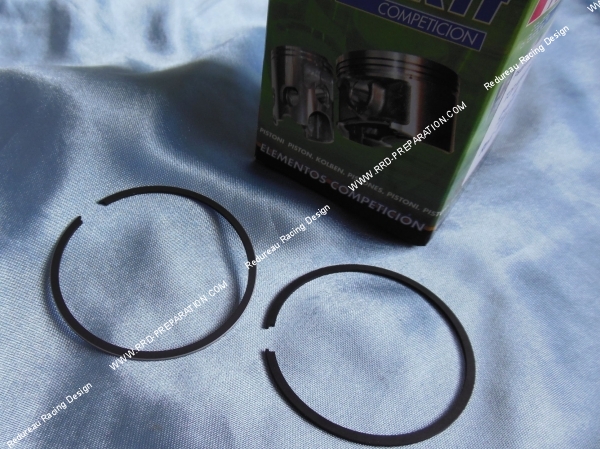 zoom Jeu de 2 segments Ø49 ITALKIT pour kit fonte DR, TOP PERFORMANCES noir 75cc sur minarelli am6