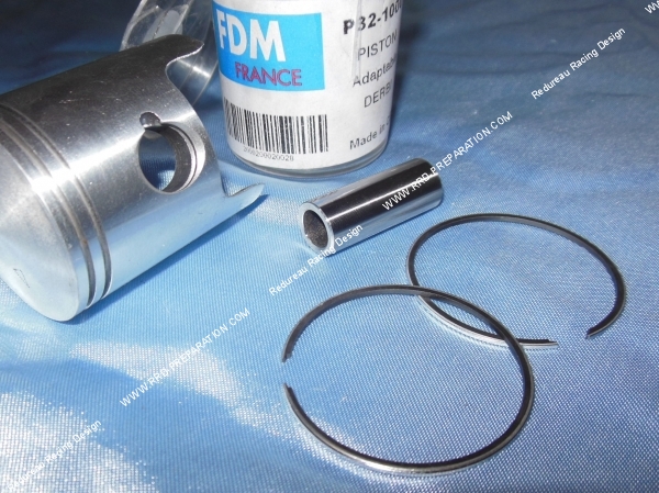 zoom Piston bi segment FDM France Ø40mm pour cylindre 50cc origine sur DERBI euro 1 & 2