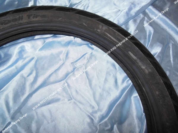zoom Pneu DELI TIRE 9080 X 17 SB101 TL 46P pour moto, cyclomoteur...